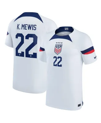 Men's Nike Kristie Mewis White Uswnt 2022/23 Home Breathe Stadium Replica Player Jersey