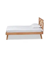 Baxton Studio Galvin Modern and Contemporary Twin Size Finished Wood Platform Bed