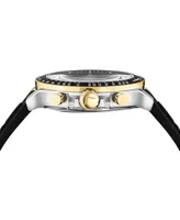Salvatore Ferragamo Men's Swiss Chronograph Urban Black Silicone Strap Watch 43mm