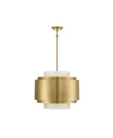 Savoy House Beacon 4-Light Pendant in Burnished Brass