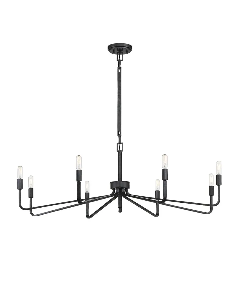 Savoy House Salem 8-Light Chandelier in Forged Iron