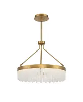 Savoy House Landon Led Pendant in Warm Brass