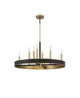 Savoy House Chaucer 8-Light Chandelier in Warm Brass