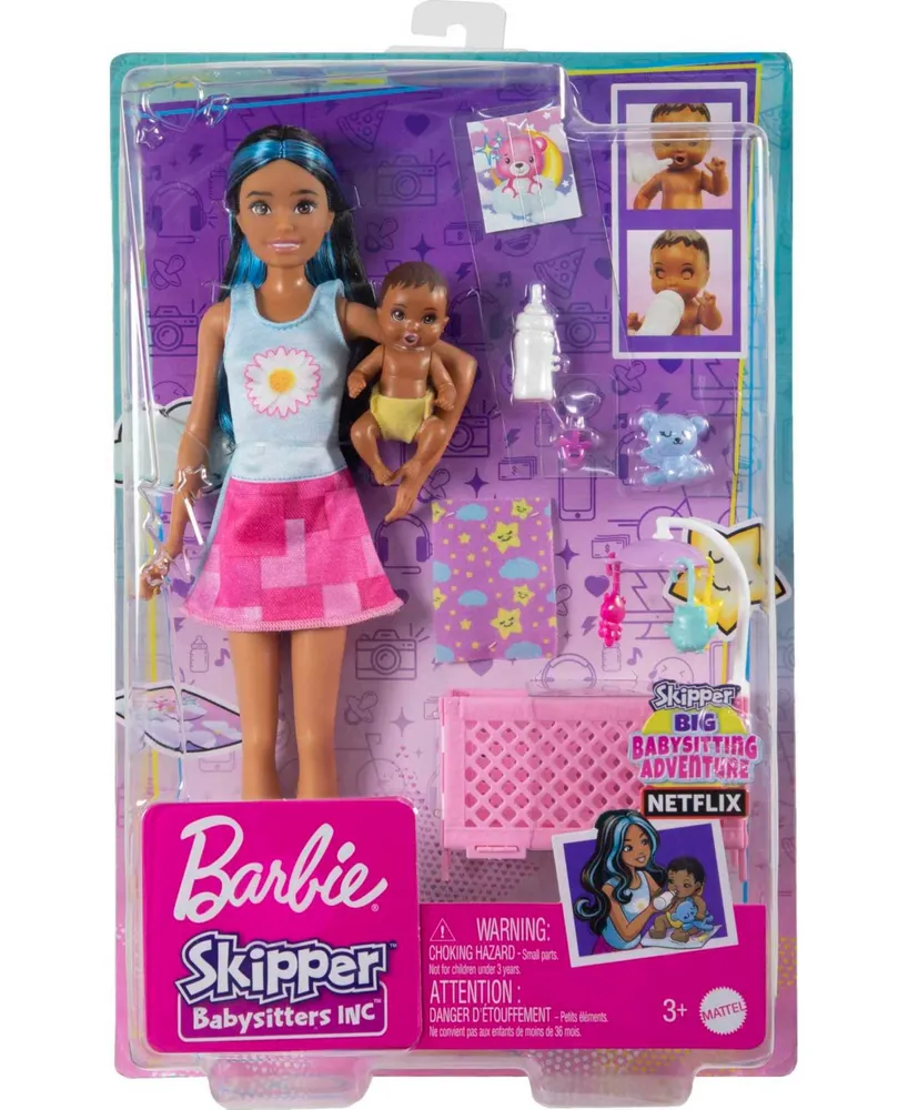 Barbie Skipper Babysitters, Inc. Dolls and Playset - Brunette - Multi