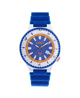 Axwell Men Summit Plastic Watch - Blue, 46mm