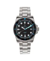 Heritor Automatic Men Luciano Stainless Steel Watch - Black/Blue, 41mm