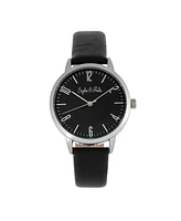 Sophie and Freda Women Vancouver Leather Watch - Black, 36mm