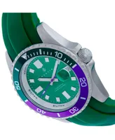Nautis Men Interceptor Rubber Watch - Green, 43mm