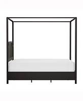 Hillsdale 84" Wood and Metal Melanie Furniture Queen Canopy Bed