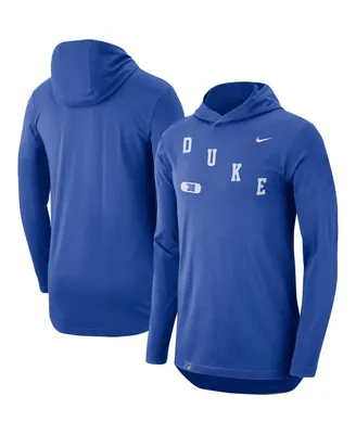 Men's Nike Royal Duke Blue Devils Team Performance Long Sleeve Hoodie T-shirt