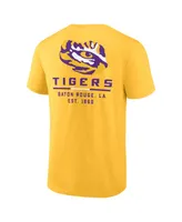 Men's Fanatics Gold Lsu Tigers Game Day 2-Hit T-shirt