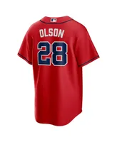 Men's Nike Matt Olson Red Atlanta Braves Alternate Replica Player Jersey