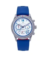 Nautis Men Meridian Rubber Watch - Blue, 42mm