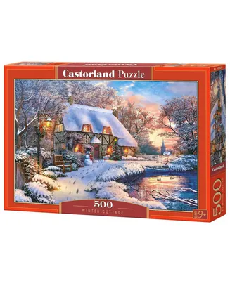 Castorland Winter Cottage Jigsaw Puzzle Set, 500 Piece