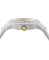 Versus Versace Men's 3 Hand Date Quartz Tokyo White Silicone Watch, 43mm