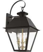 Livex Wentworth 3 Light Outdoor Large Wall Lantern