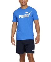 Puma Men's Essentials+ Moisture-Wicking Logo Embroidered 7" Drawstring Shorts