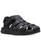 Clarks Men's Walkford Fish Tumbled Leather Sandals