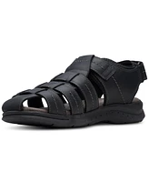 Clarks Men's Walkford Fish Tumbled Leather Sandals