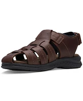 Clarks Men's Walkford Fish Tumbled Leather Sandals