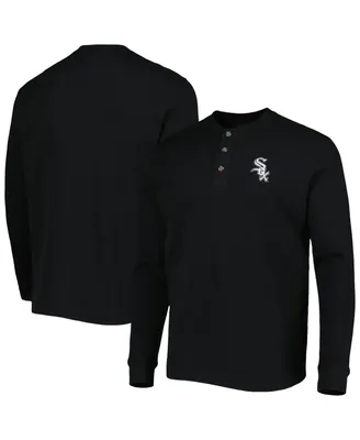 Men's Dunbrooke Chicago White Sox Black Maverick Long Sleeve T-shirt