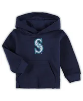 Toddler Boys and Girls Navy Seattle Mariners Team Primary Logo Fleece Pullover Hoodie