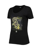 Women's New Era Black Chicago White Sox 2022 Mlb All-Star Game Hat Hook-Up V-Neck T-shirt