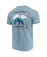 Men's Blue Oklahoma Sooners State Scenery Comfort Colors T-shirt