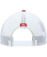 Men's '47 Brand Red, White St. Louis Cardinals Burgess Trucker Snapback Hat