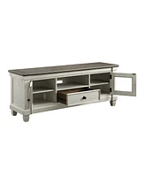 Timbre 64" Tv Stand - 2-Tone Finish- Antique