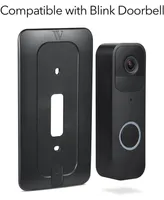 Wasserstein Wall Plate for Blink Video Doorbell - Easy Mounting for Your Blink Video Doorbell Camera (Black)