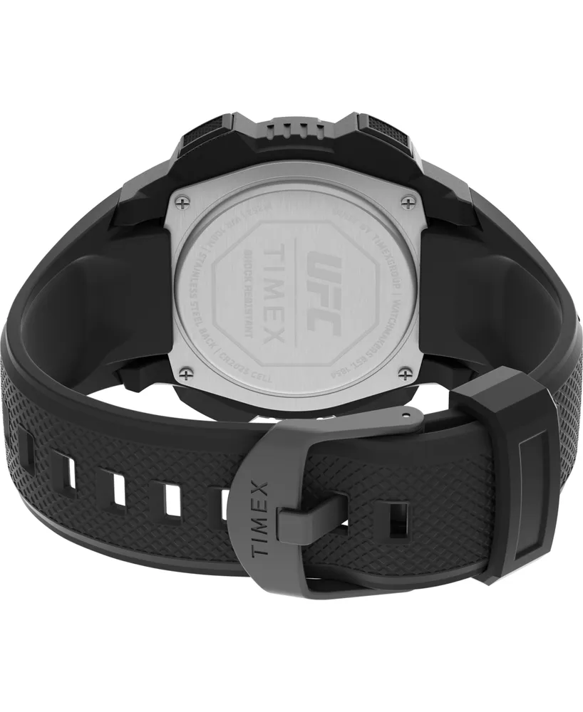 Timex Ufc Men's Quartz Core Resin Black Shock Watch, 45mm
