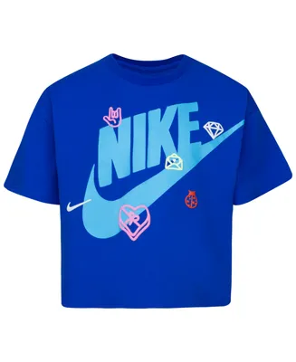 Nike Little Girls Love Icon Boxy Short Sleeves T-shirt