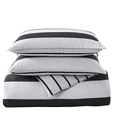 Closeout! Nautica Lawndale Reversible 3 Piece Comforter, Set, Full/Queen