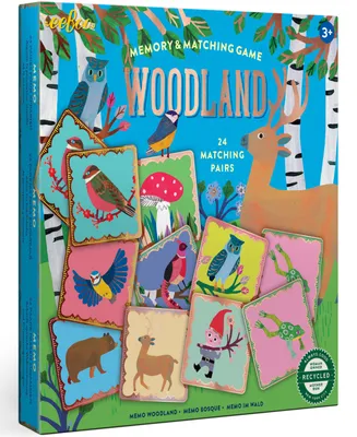 Eeboo Woodland Memory And Matching Game, Ages 5 and up