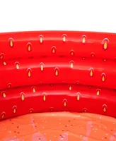 H2OGO Snow Bestway Sweet Strawberry Pool 66" x 15" Inflatable 3-Ring Play Pool, 103 Gallon