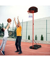 Height-Adjustable Basket Hoop, Portable Backboard System Stand