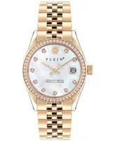 Philipp Plein Women's Date Superlative Gold Ion-Plated Bracelet Watch 34mm