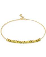 Giani Bernini Cubic Zirconia Linear Ankle Bracelet, Created for Macy's