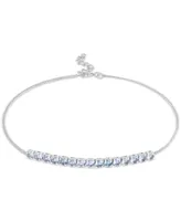 Giani Bernini Cubic Zirconia Linear Ankle Bracelet, Created for Macy's