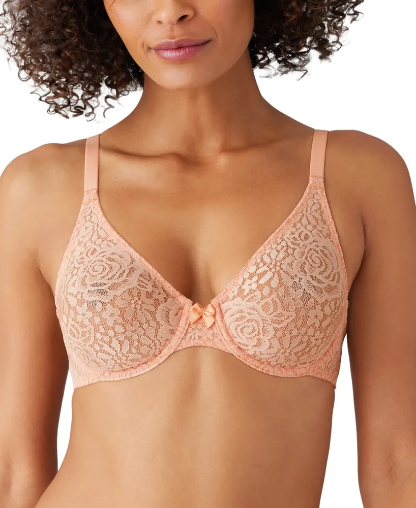 Wacoal Halo Lace Molded Underwire Bra 851205, Up To G Cup