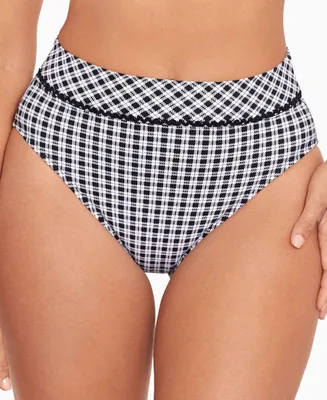 Skinny Dippers Women's Chick Lit Sophie Checked Bikini Bottoms