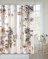 Madison Park Cassandra Printed Cotton Shower Curtain, 72" x 72"