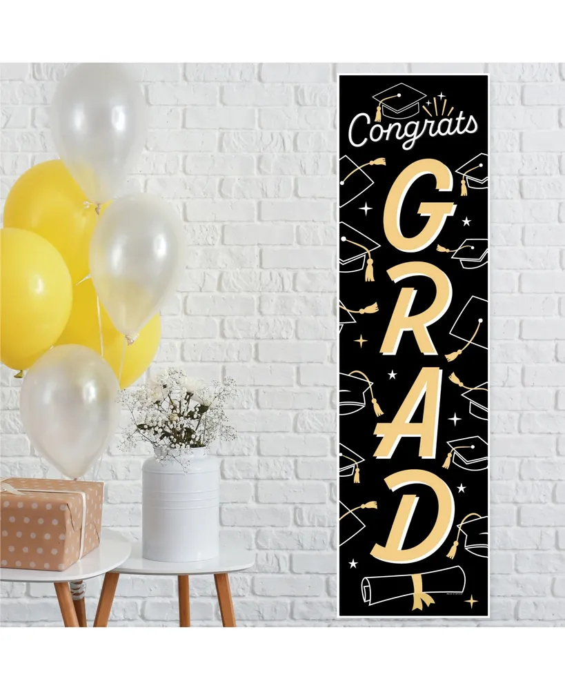 Goodbye High School, Hello College Graduation Door Decoration Vertical Banner