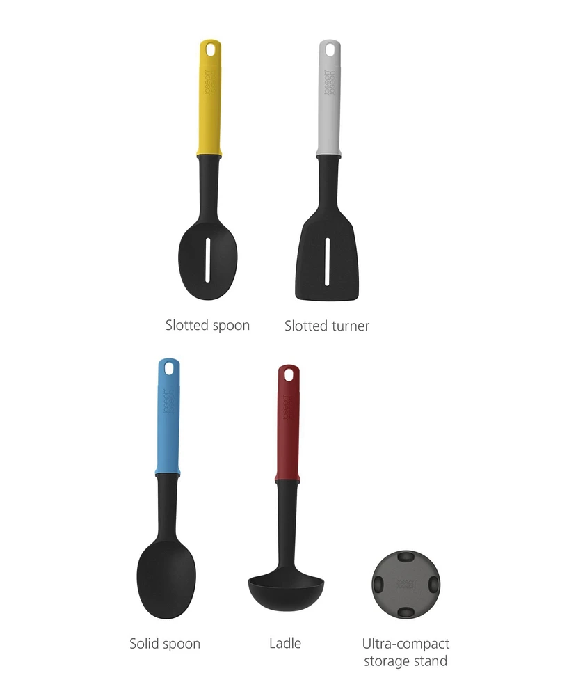 Joseph Joseph Elevate Slim 4-Piece Utensil Set with Storage Stand