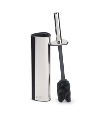 Joseph Joseph Flex 360 Luxe Advanced Toilet Brush with Stainless-Steel Finish