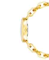Anne Klein Women's Gold-Tone & Enamel Bracelet Watch 36mm