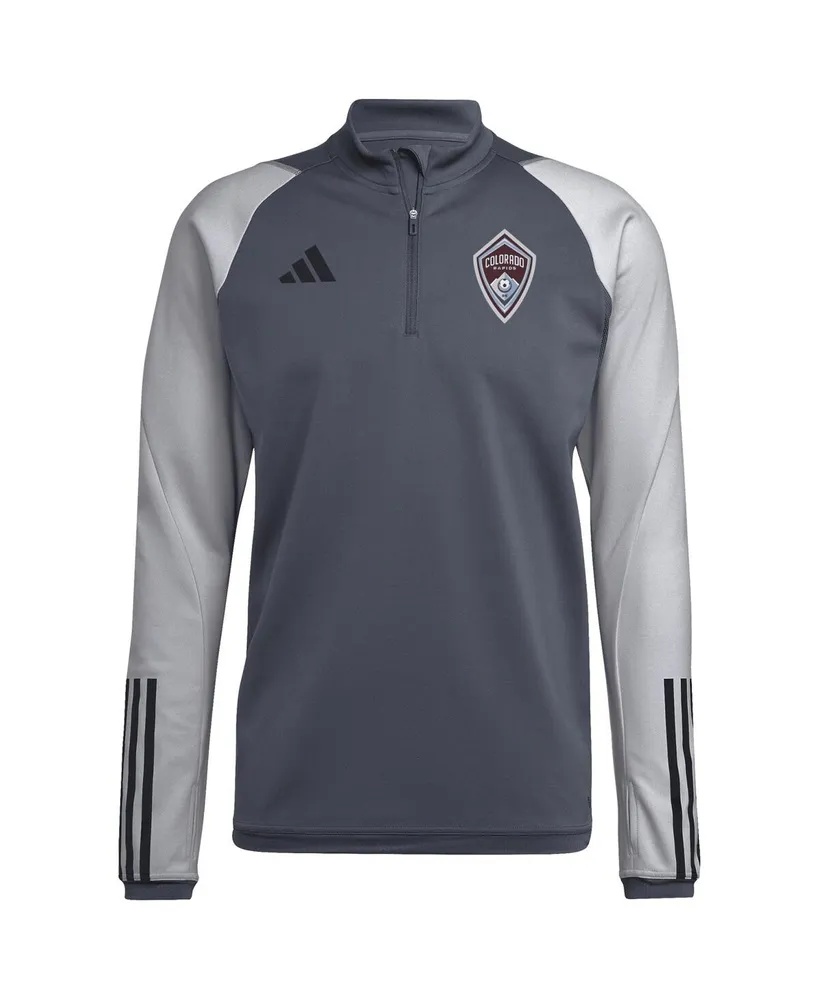 Men's adidas Gray Colorado Rapids 2023 On-Field Aeroready Quarter-Zip Training Top