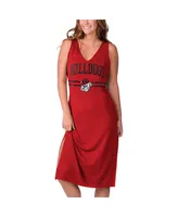 Women's G-iii 4Her by Carl Banks Red Georgia Bulldogs Training V-Neck Maxi Dress