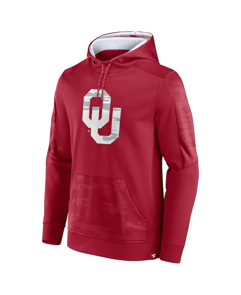 Men's Fanatics Crimson Oklahoma Sooners On The Ball Pullover Hoodie